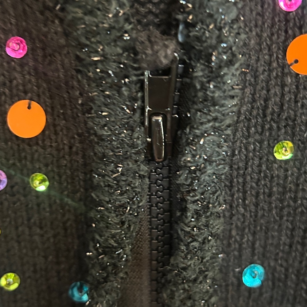 Kim Rogers Black Holiday Sweater Vest - Picture 5 of 7